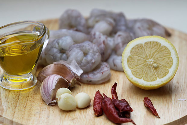 Shrimps In Garlic Oil