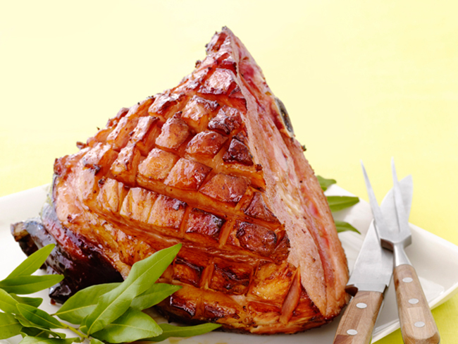 Apple-Maple Glazed Ham