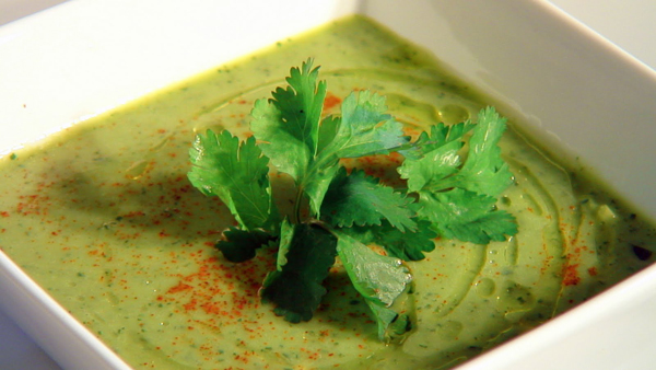 Chilled Cucumber and Avocado Soup