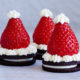 Chocolate biscuit Santa hats Recipe