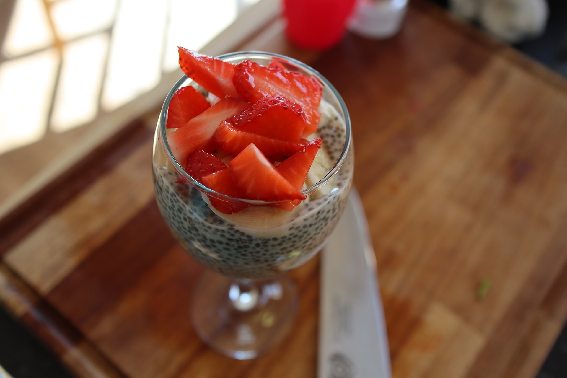 Chia Seed Pudding with fruits 