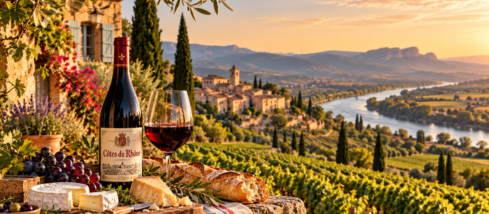 Côtes du Rhône wine