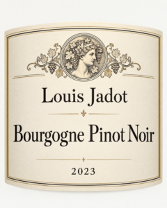 Louis Jadot Bourgogne Pinot Noir 2023 wine label