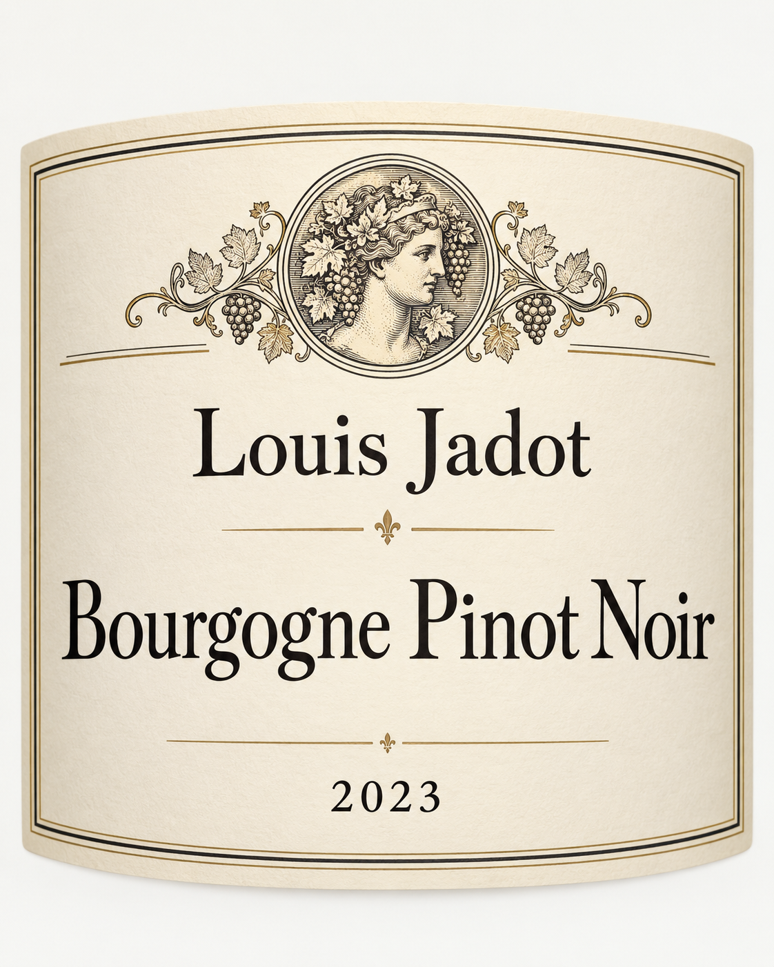 Louis Jadot Bourgogne Pinot Noir 2023 wine label