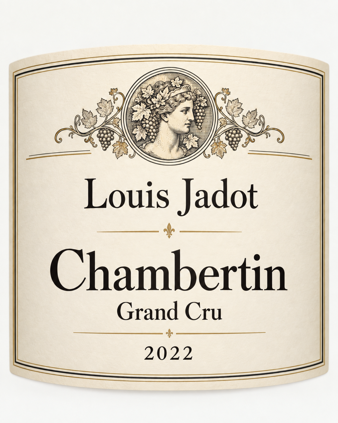 Louis Jadot Chambertin Grand Cru 2022 wine label